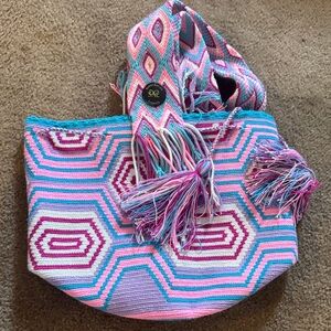 Colorful Geometric Shoulder Bag